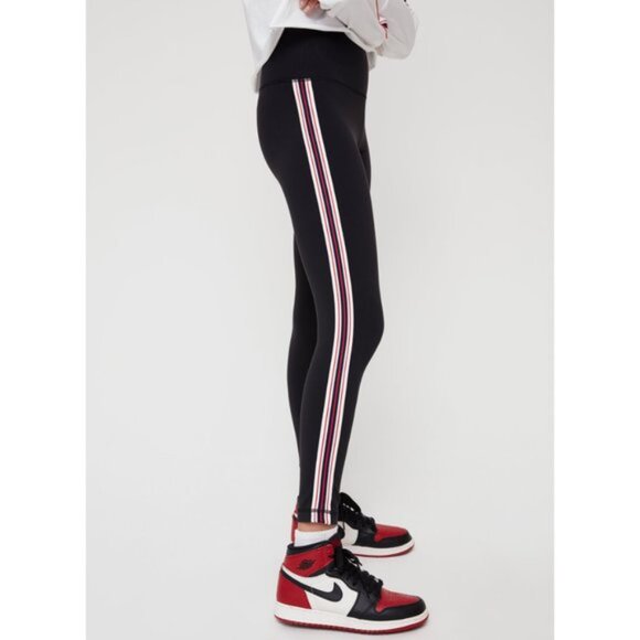 Aritzia TNA Athletic Stripe High Rise Workout Leggings - Picture 2 of 7